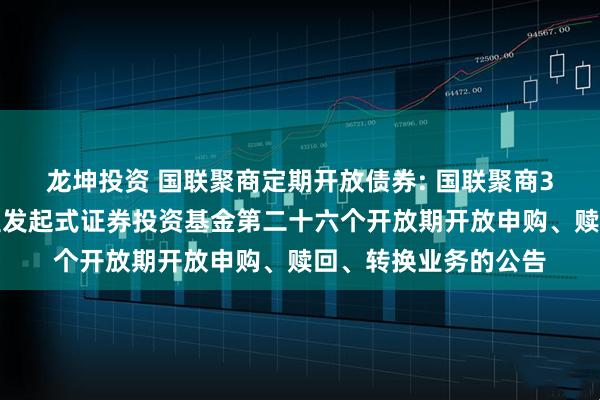 龙坤投资 国联聚商定期开放债券: 国联聚商3个月定期开放债券型发起式证券投资基金第二十六个开放期开放申购、赎回、转换业务的公告