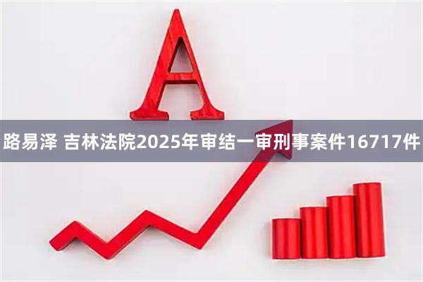 路易泽 吉林法院2025年审结一审刑事案件16717件